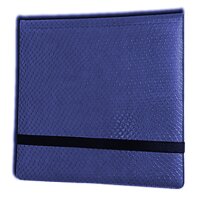 Blauer Sammelordner mit Schuppenstruktur und elastischem...