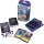 Inhalt des Disney Lorcana Ursula’s Return Starter Decks mit Boosterpack, Spielkarten, Spielmarken, Schnellstart-Anleitung und zwei besonderen Charakterkarten von Anna und Hercules.