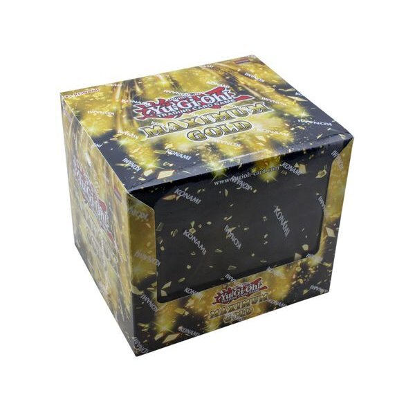 Yu-Gi-Oh! Maximum Gold Display-Box mit gold-schwarzem...