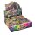 Yu-Gi-Oh! Battles of Legend: Crystal Revenge Display auf Deutsch mit 24 Boosterpacks und kristallartigem Monsterdesign in Regenbogenfarben.
