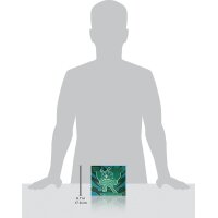 Gr&ouml;&szlig;envergleich der Pok&eacute;mon Top-Trainer-Box &bdquo;Maskerade im Zwielicht&ldquo; vor einer Silhouette &ndash; ca. 17 cm hoch.