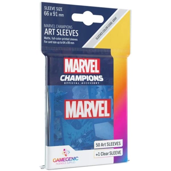 Gamegenic - Marvel Champions Art Sleeves - Marvel Blue (50 + 1)
