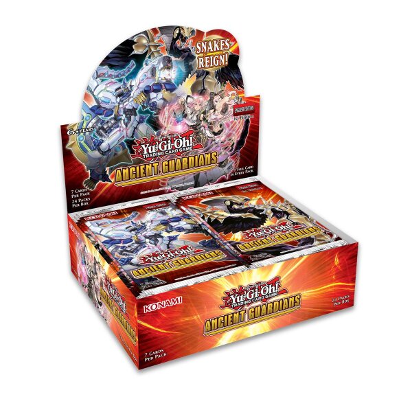Englisches Yu-Gi-Oh! Ancient Guardians Display mit 24...