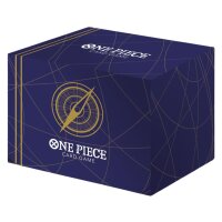 Blaue One Piece Card Game Deckbox mit goldener...