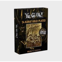 Yu-Gi-Oh! 24 Karat Gold plattiert Metallplatte Obelisk...