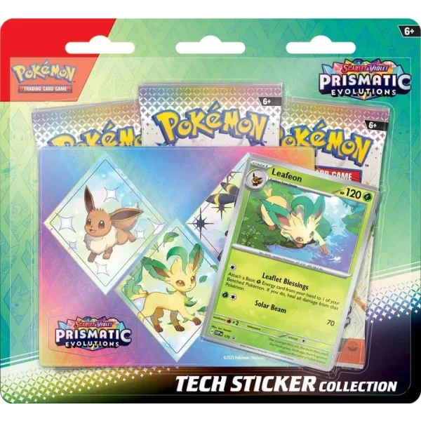 Pokémon Scarlet & Violet 8.5 - Prismatic Evolution - Leafeon Tech-Sticker-Collection