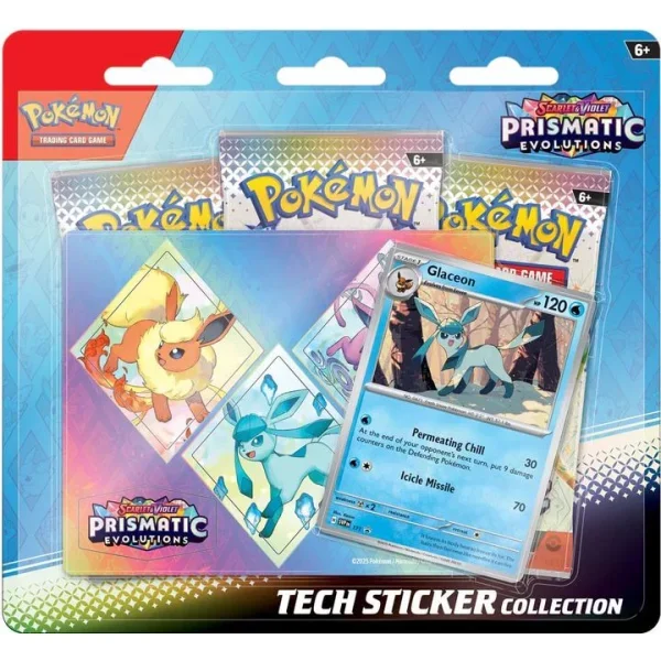 Pokémon Scarlet & Violet 8.5 - Prismatic Evolution - Glaceon Tech-Sticker-Collection