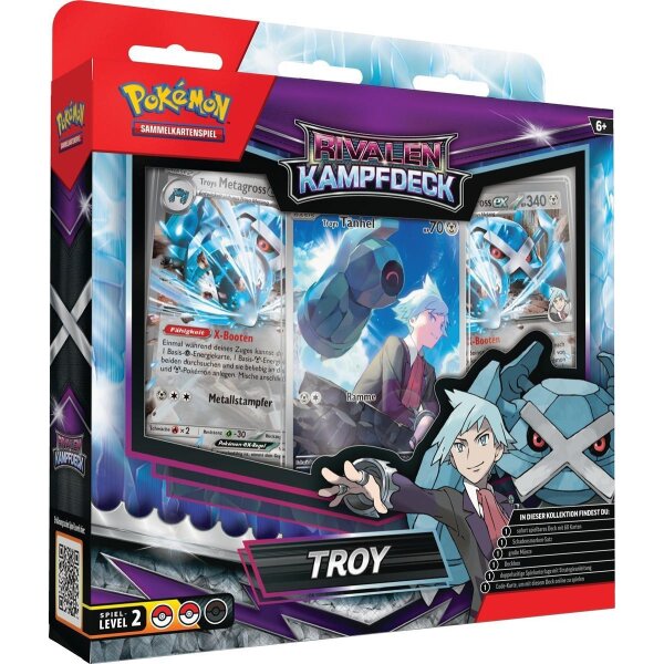 Pokémon Kampfdeck Troy mit Metagross-ex, Tanhel...