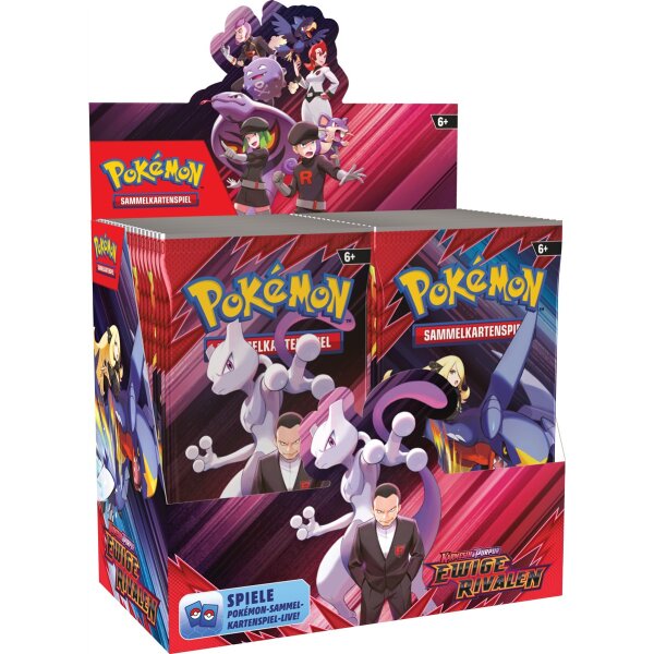 Ansicht der Pokémon TCG Displaybox „Karmesin...