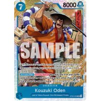 Charakterkarte &bdquo;Kouzuki Oden&ldquo; mit zwei Schwertern und 8000 Power, ST22-005.