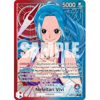 Nefeltari Vivi Leader-Karte EB03-001 mit alternativer Illustration aus One Piece Card Game Heroines Edition mit Sample-Aufdruck