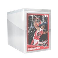 Seitliche Ansicht der Ultra Pro Card Preserver Box mit...