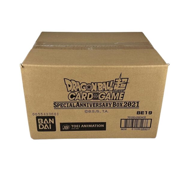 Versandkarton der Dragon Ball Super Anniversary Box 2021...