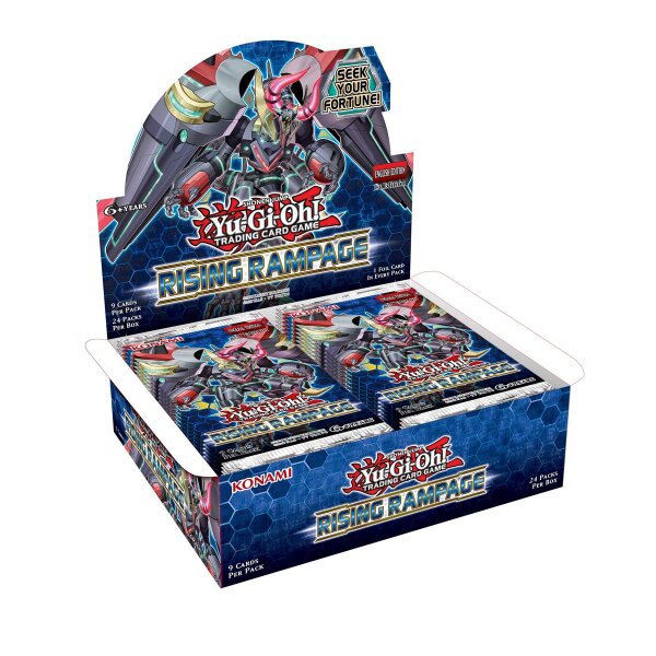 Displaybox der englischen Yu-Gi-Oh! Erweiterung Rising...
