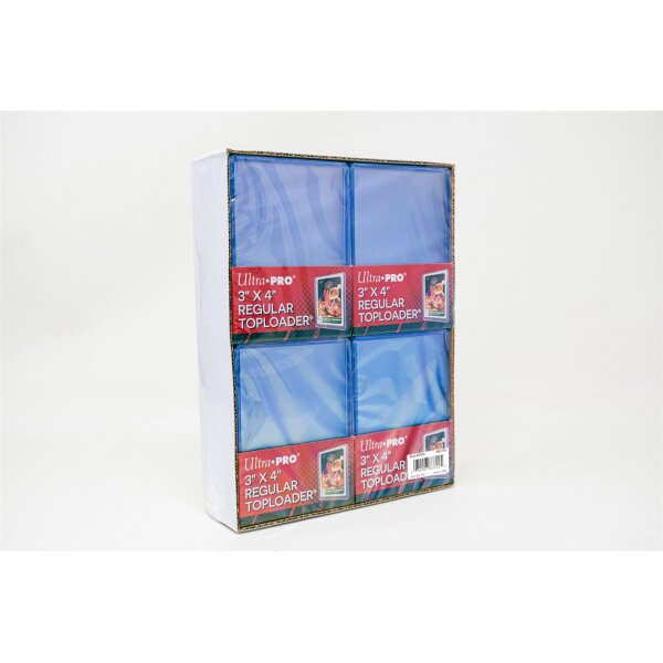 Verpackung mit vier Ultra Pro 3 x 4 Regular Toploadern in...