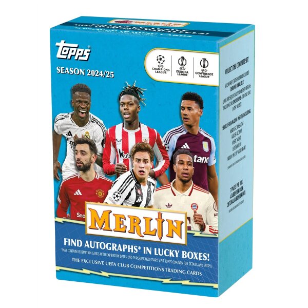 Topps Merlin 2024/25 Value Box mit Spielern aus UEFA...