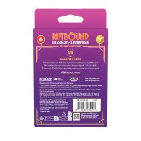 R&uuml;ckseite des Riftbound League of Legends Vex Champion Decks mit Produktinformationen