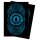 Magic: The Gathering Kartenrückseite im blauen Design, abstraktes Wasser-Symbol auf schwarzem Hintergrund
