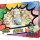 Pokémon TCG Mega-Entwicklung: Erhabene Helden Erste Partner Deluxe-Pin-Kollektion, schräge Verpackungsansicht mit Boosterpacks und Pin