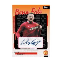 Topps Manchester United Autogrammkarte Wayne Rooney Bona Fide Baller mit Unterschrift