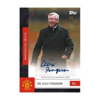 Topps Manchester United Autogrammkarte Sir Alex Ferguson 1/1 mit offizieller Signatur