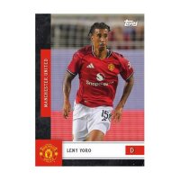 Topps Manchester United Sammelkarte Leny Yoro Verteidiger Action-Motiv