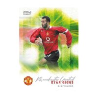 Topps Manchester United Sammelkarte Ryan Giggs Midfielder in klassischem Red Devils Trikot