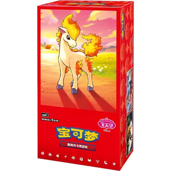 Chinesische Pokémon TCG Display-Box Vol. 4 mit...
