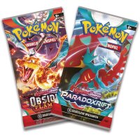 Pok&eacute;mon Sammelkartenspiel Boosterpacks &ndash; Karmesin &amp; Purpur Obsidianflammen und Paradoxrift (je 10 zus&auml;tzliche Spielkarten)