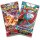 Pokémon Sammelkartenspiel Boosterpacks – Karmesin & Purpur Obsidianflammen und Paradoxrift (je 10 zusätzliche Spielkarten)