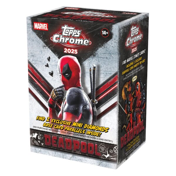 Topps Chrome Marvel Deadpool 2025 Value Box (Mini-Box)...