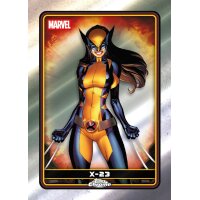 Topps Chrome Marvel X-23 Charakterkarte (Comic-Art, gelb-blaues Kost&uuml;m)