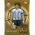 Diego Maradona „Gold Vault Limited Edition“-Karte im klassischen Argentinien-Trikot vor goldenem Hintergrund.