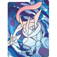 Karten-Trenner (Divider) aus der Top-Trainer-Box &ndash; Greninja-Linienmotiv auf blauem Hintergrund