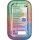 Rückseite einer Pokémon Mini-Tin Illumina City mit Produktinfos und Inhalt.