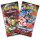 Zwei Pokémon Boosterpacks aus Mega-Entwicklung mit Optimale Ordnung und Wachsendes Chaos.