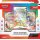 Vorderseite der Pokémon Erste Partner Illustrations-Kollektion Serie 2 mit Bonus-Promokarten und zwei Boostern.