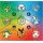 Stickerbogen der Pokémon Erste Partner Illustrations-Kollektion Serie 2 mit neun Starter-Pokémon.