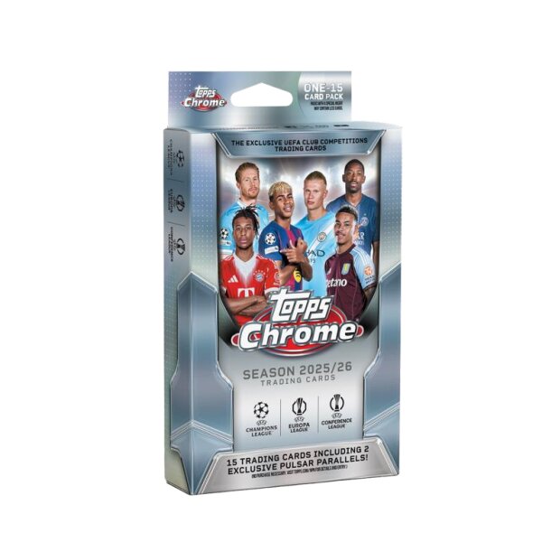 Topps Chrome UEFA Club Competitions 2025/26 Value Box mit...