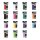 ultra-pro-pro-matte-standard-deck-protector-sleeves-50.jpg: Übersicht von 15 Ultra Pro Pro-Matte Standard Sleeves in verschiedenen Farben.
