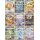 Neun Special-Art-Karten aus Pokémon CSV9.5 mit Evoli-ex und den acht Evoli-Entwicklungen.