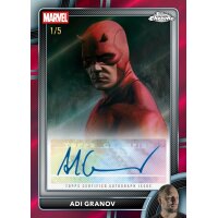 Adi Granov Autogrammkarte mit Daredevil-Porträt,...