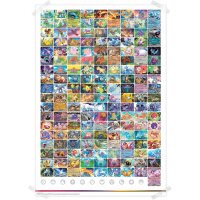 Poster der Pok&eacute;mon 151 Poster-Kollektion mit zahlreichen Kanto-Pok&eacute;mon und Kartenmotiven