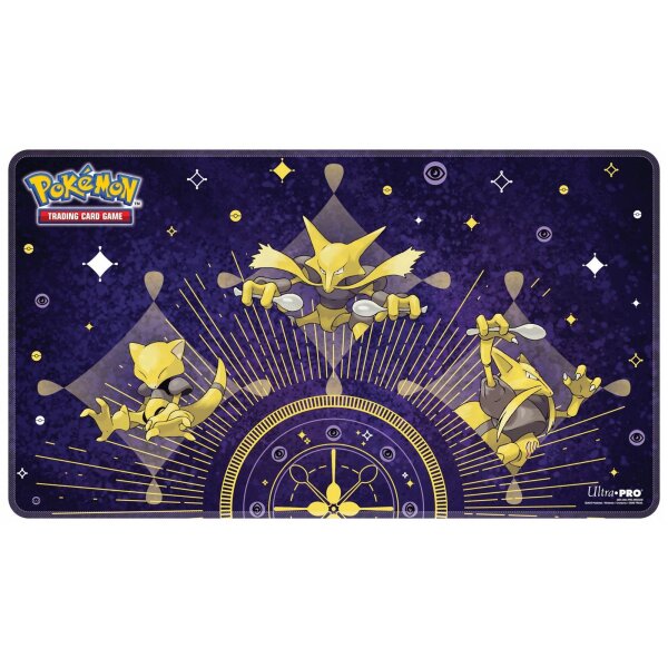 Pokémon-Spielmatte mit Abra, Kadabra und Simsala...
