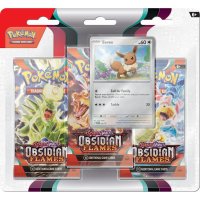 Pokémon SV03 Obsidian Flames 3-Pack Blister...