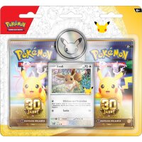 Pokémon 30 Jahre 2-Pack-Blister-Display mit Evoli...