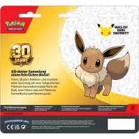 Pokémon 30 Jahre 2-Pack-Blister-Display mit Evoli...