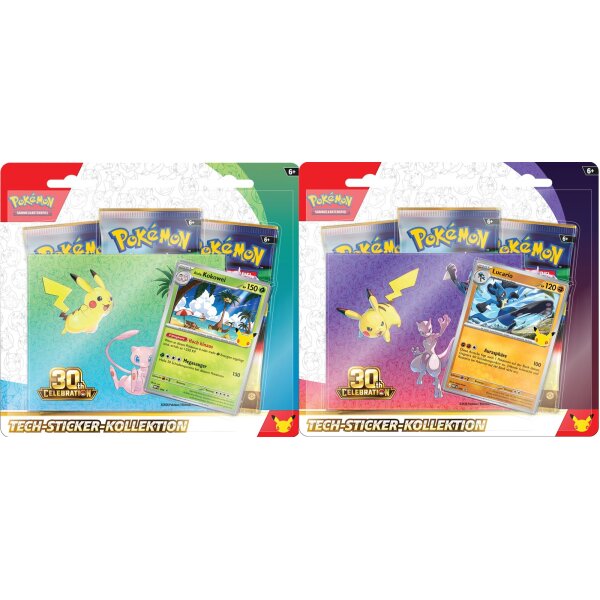 Pokémon 30th Celebration Tech-Sticker-Kollektion...