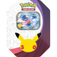 Pok&eacute;mon 30 Jahre Tin-Box Nacht auf Deutsch mit holografischer Quajutsu-ex-Promokarte