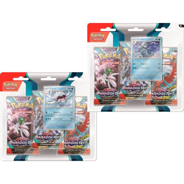 Pokémon SV04 Paradox Rift 3-Pack Blister [Cetitan] Scarlet & Violet